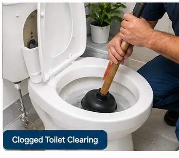 Clogged Toilet plumbing issue