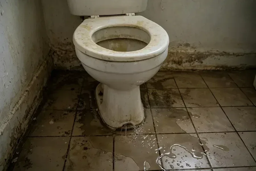 Toilet base leak assessment — illustrative service image Illustrative toilet base leak assessment image for Toilet Repair Fountain Valley service information